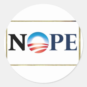 Adesivo Vinhetas de Obama NOPE