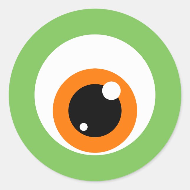 Adesivo Vinhetas de Olhos Monstros (Frente)