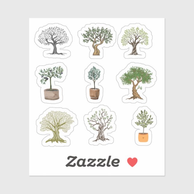 Adesivo Vinhetas de oliveira (Folha)