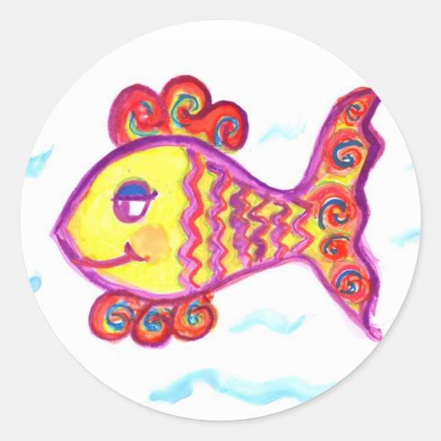 Adesivo Vinhetas de peixe (Frente)
