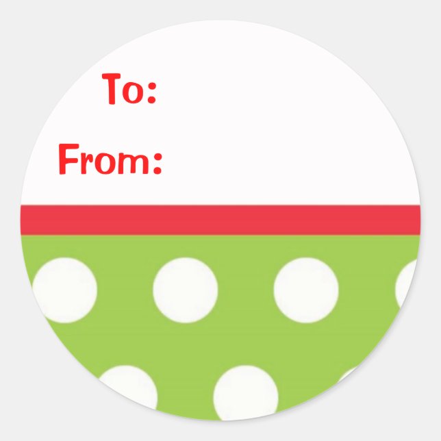 Adesivo Vinhetas de presentes de Natal (Frente)