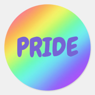 Adesivo Vinhetas de PRIDE Gradiente Arco-Íris Brilhante