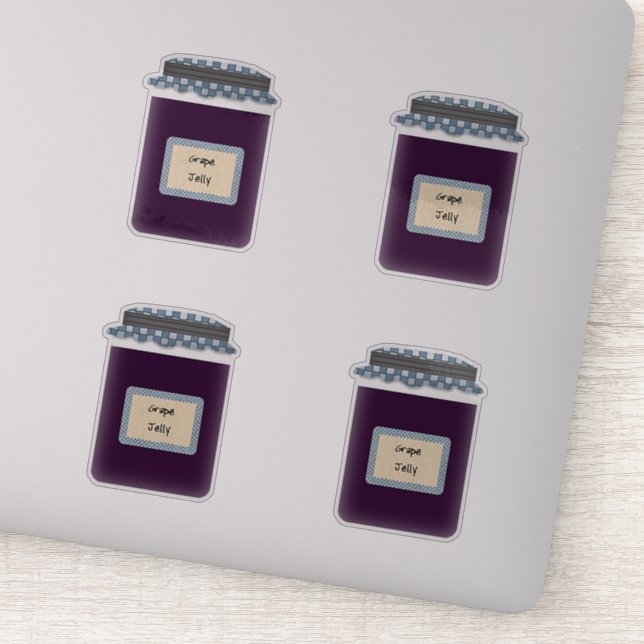 Adesivo Vinhetas de produto da gelatina transparente (Detalhe)