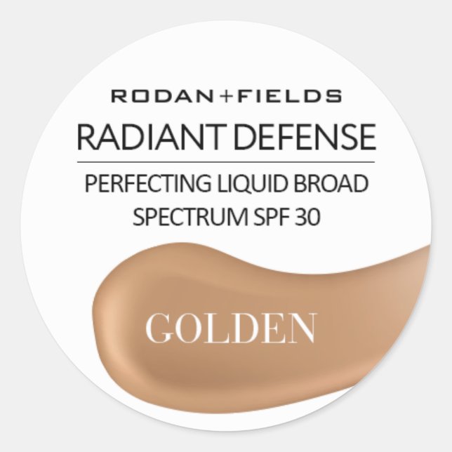 Adesivo Vinhetas de proteção radiante de Rodan e Fields |  (Frente)