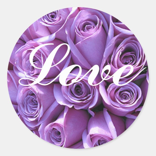 Adesivo Vinhetas de selagem de envelope AMOR (Frente)