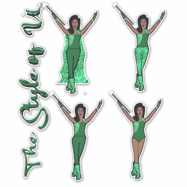 Adesivo Vinhetas de Sparkle Majorette (Apple 2) (Frente)