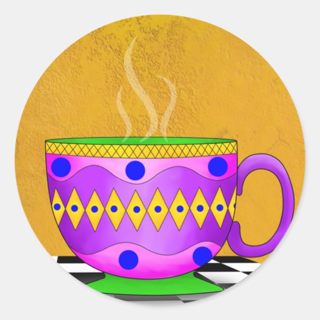 Adesivo Vinhetas de Taça Cappucccino (Frente)