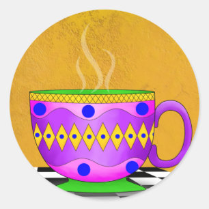 Adesivo Vinhetas de Taça Cappucccino