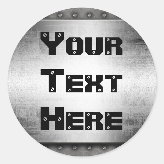 Adesivo Vinhetas de Tremor de Olhos Metálicos (Frente)