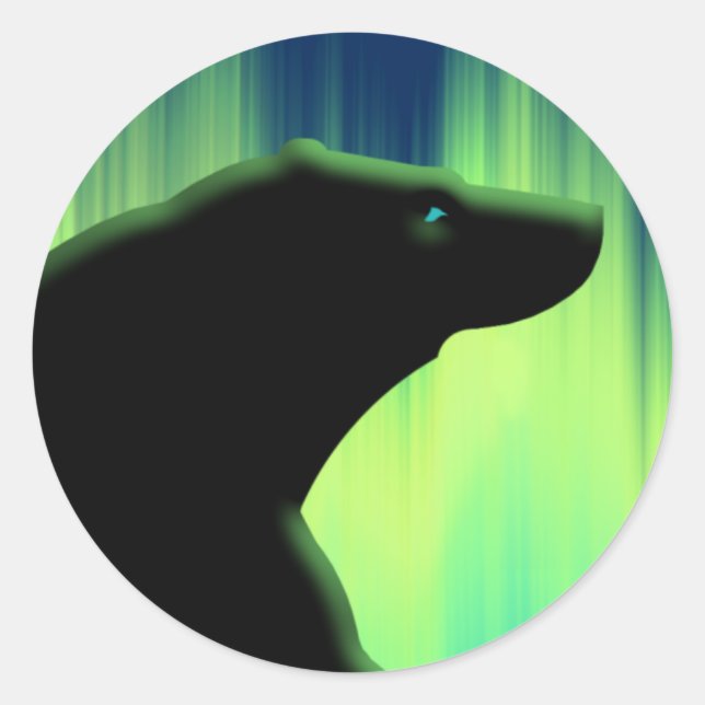 Adesivo Vinhetas de Urso Polar (Frente)