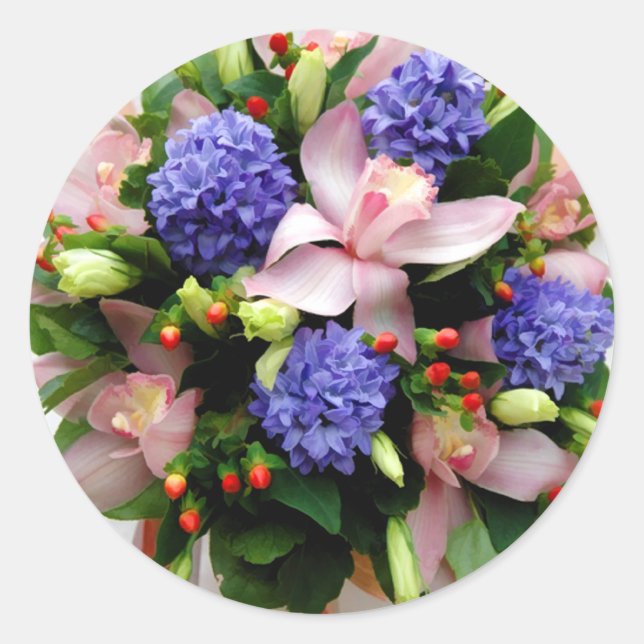 Adesivo Vinhetas de vedação de envelope de Buquê de Casame (Frente)