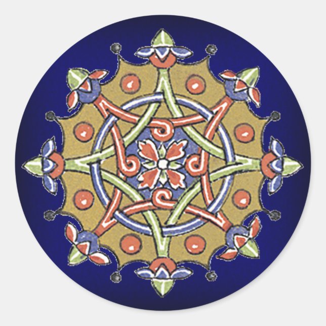 Adesivo Vinhetas de vedação geométrica de arte elegantes (Frente)