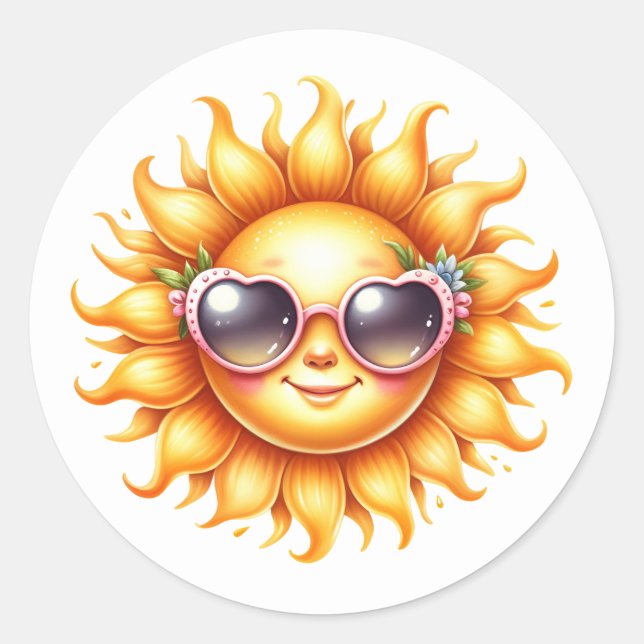 Adesivo Vinhetas de Verão divertidas (Frente)