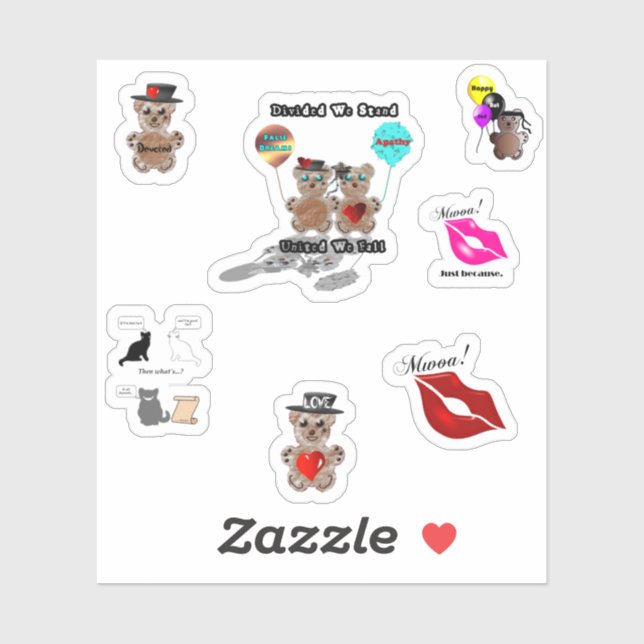 Adesivo Vinhetas de vinil com corte personalizado (Folha)