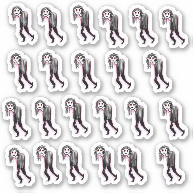 Adesivo Vinhetas de vinil com corte personalizado de mini  (Frente)