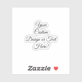 Adesivo Vinhetas de vinil de corte personalizado de 3" x 3