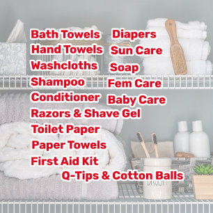 Adesivo Vinhetas de Vinil para Organização de Banhos Fam