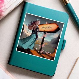 Adesivo Vinhetas de vinilo com coloração aquosa mágica