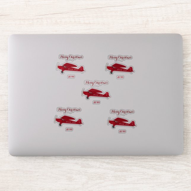 Adesivo Vinhetas de vinilo do avião de contorno (Computador)