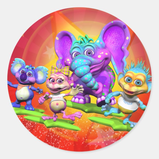 Adesivo Vinhetas divertidas com "The GiggleBellies" (Frente)