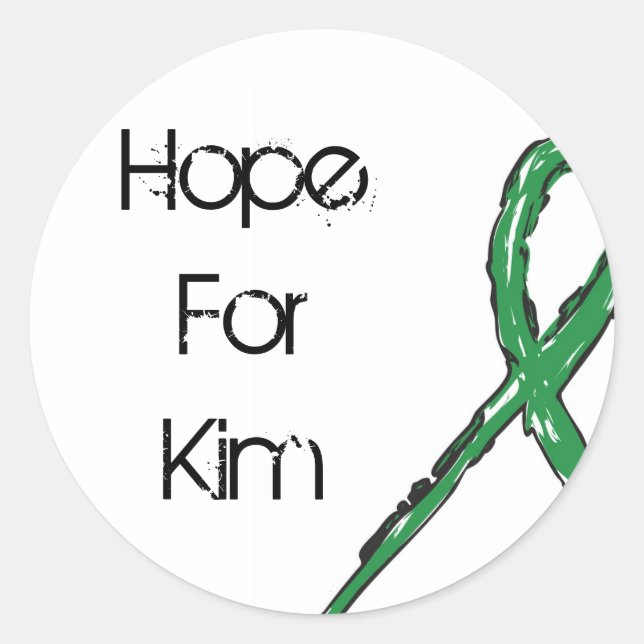 Adesivo Vinhetas do círculo Hope4Kim (folhas de 20) (Frente)