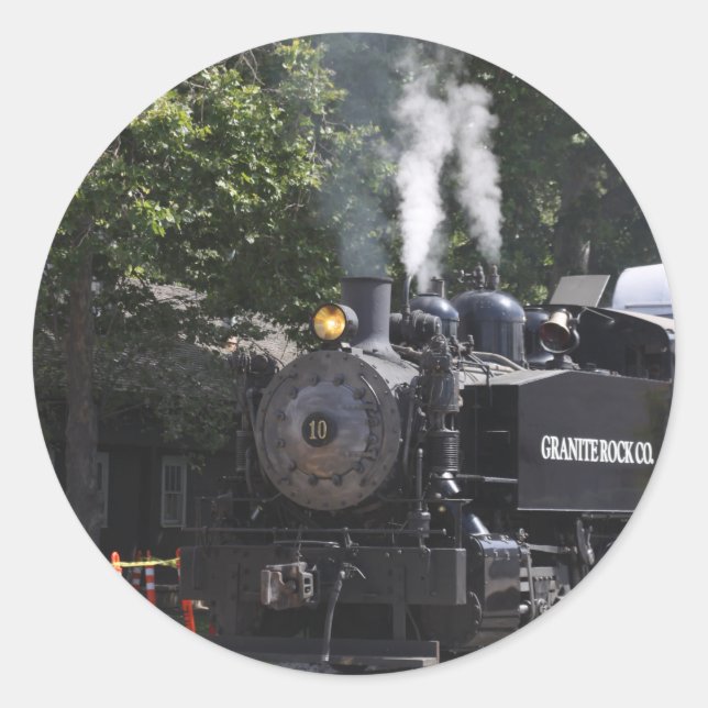 Adesivo Vinhetas do comboio com motor a vapor (Frente)