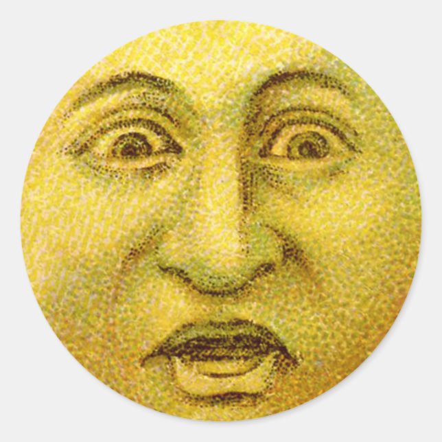 Adesivo Vinhetas do Dia das Bruxas da Lua (Frente)