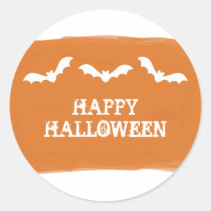 Adesivo Vinhetas do Dia das Bruxas de Gordura Branca Laran