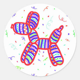 Adesivo Vinhetas do Grupo dos Cães dos Balões