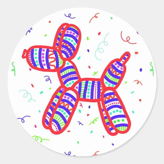 Adesivo Vinhetas do Grupo dos Cães dos Balões (Frente)