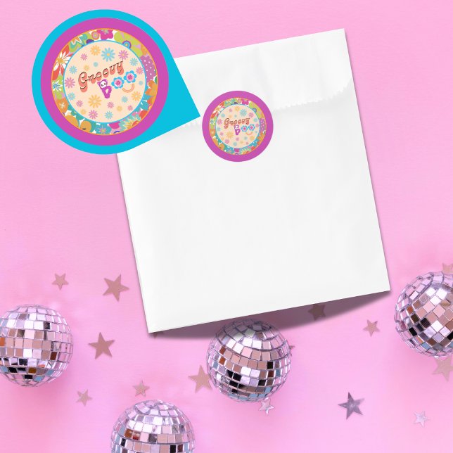 Adesivo Vinhetas do Halloween Spooky Groovy Party (Criador carregado)