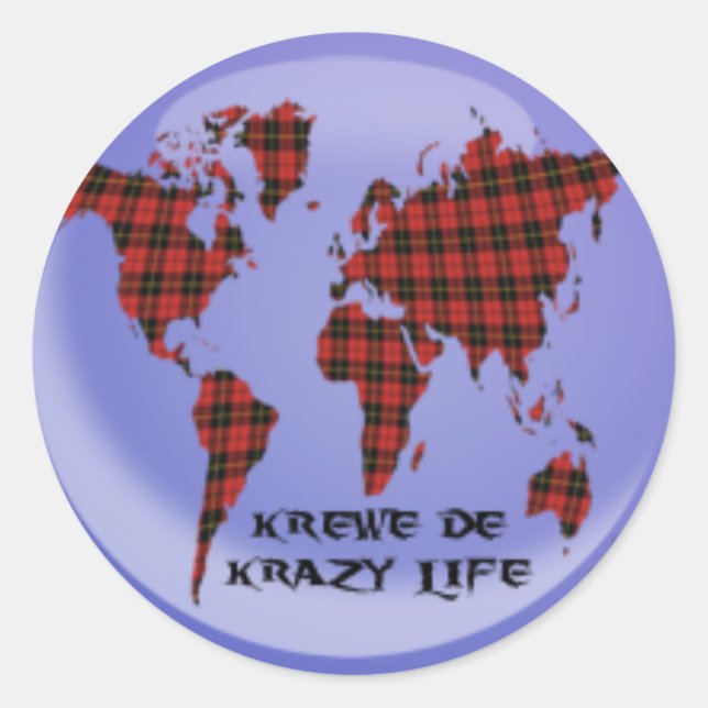 Adesivo Vinhetas do Logotipo Krewe! (Frente)
