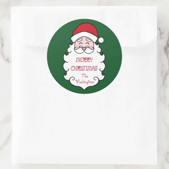 Adesivo Vinhetas do Pai Natal Personalizado (Bolsa)