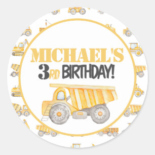 Adesivo Vinhetas do Partido dos Caminhões de Construção