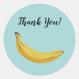 Adesivo Vinhetas do Partido Tropical de Fruta de Banana