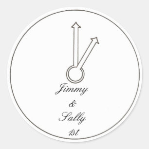 Adesivo Vinhetas do primeiro ano de aniversário do relógio