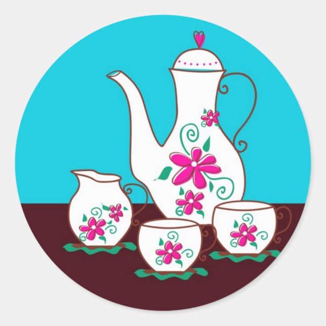 Adesivo Vinhetas do Tea Party (Frente)