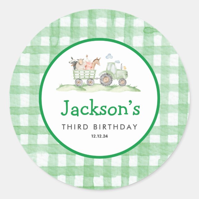 Adesivo Vinhetas do Trator Party (Frente)