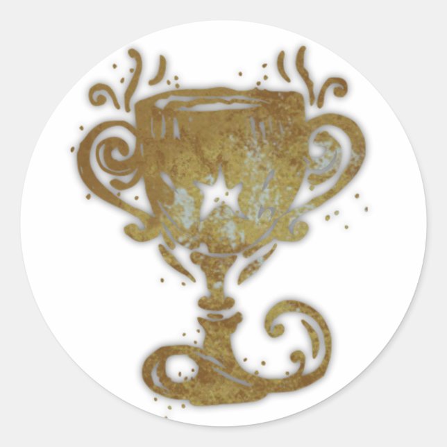 Adesivo Vinhetas Douradas de copa (Frente)