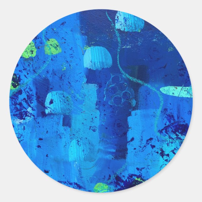 Adesivo Vinhetas e selos em Design de água-viva (Frente)