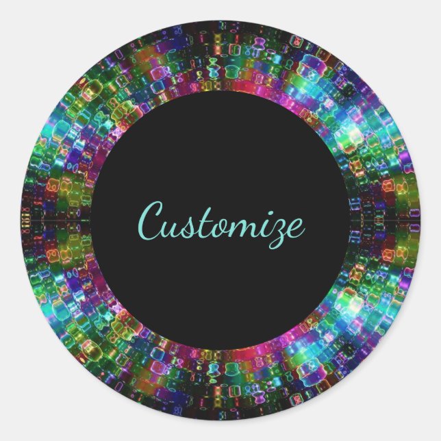 Adesivo Vinhetas Espirais De Vidro Quebrado (Frente)