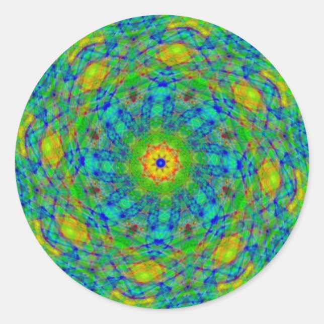 Adesivo Vinhetas espirais verdes (Frente)