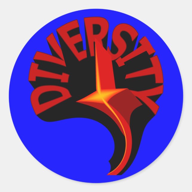 Adesivo Vinhetas Estrelas de Diversidade (Frente)