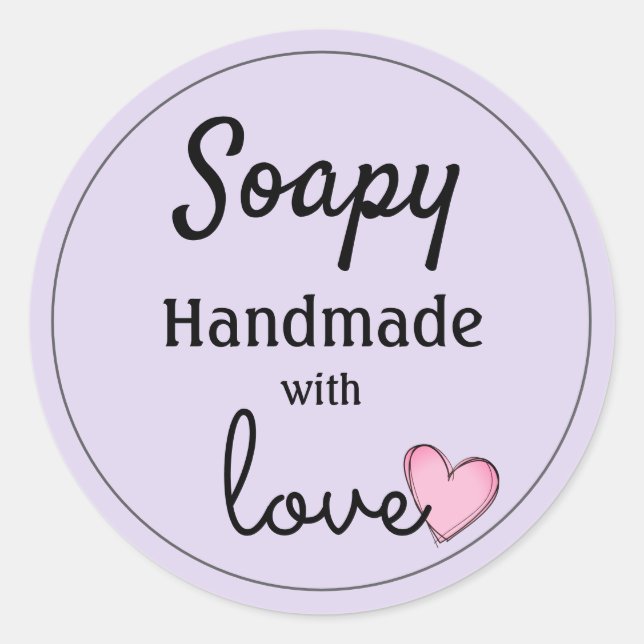 Adesivo Vinhetas - Físicas à mão com Design de amor (Frente)