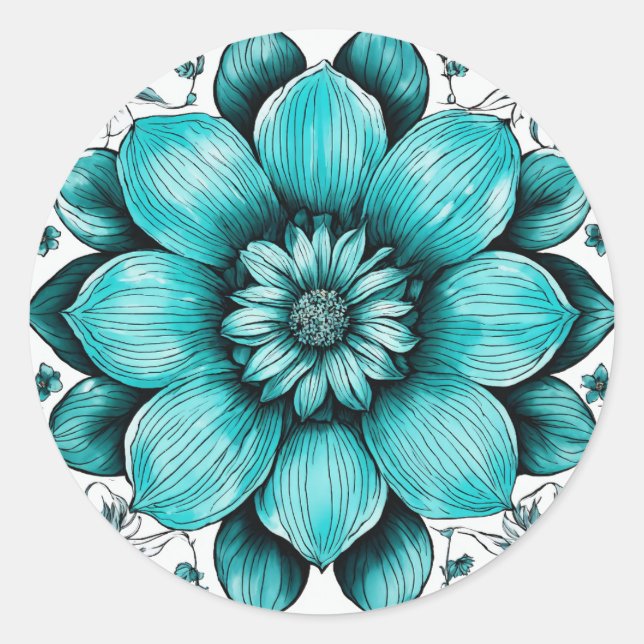 Adesivo Vinhetas Florais Elegantes (Frente)