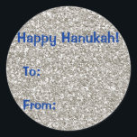 Adesivo Vinhetas Glitter Hanukkah Gift<br><div class="desc">Perguntas? Regella@Rocketmail.com</div>