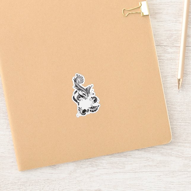 Adesivo Vinhetas grandes de vinilo | Discagens Glossy e Pe (Notebook)