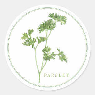 Adesivo Vinhetas grandes redondas FRESH PARSLEY