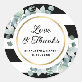 Adesivo Vinhetas Negras e Brancas de Casamento em Greenera