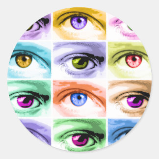 Adesivo Vinhetas - Olhos de Arte Pop